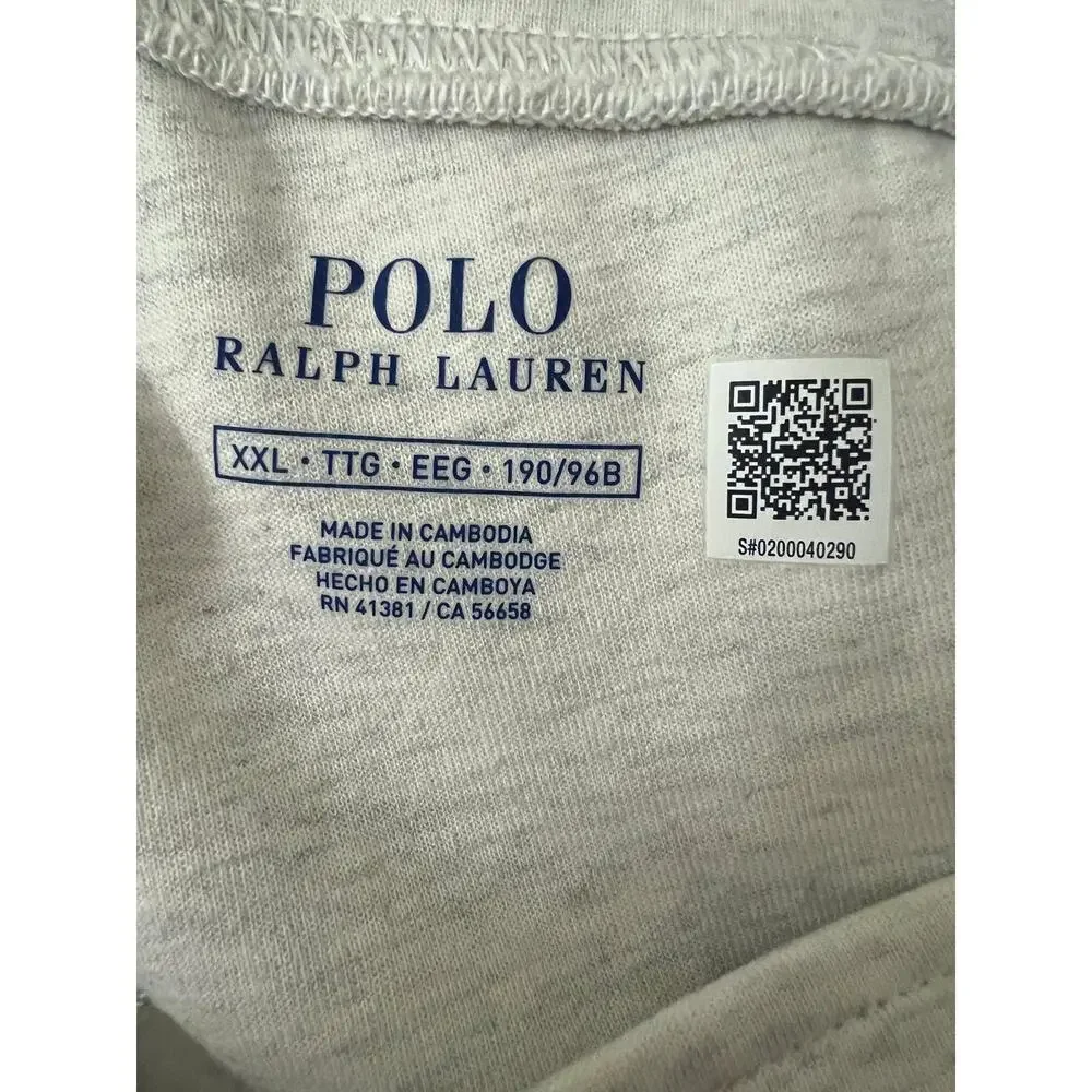 Polo Ralph Lauren Men's Double-Knit shorts XXL Heather Grey Athleisure Lounge